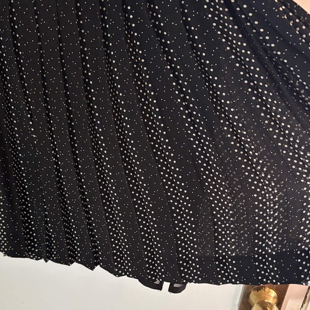 Talbots Black Polka Dot Skater Skirt